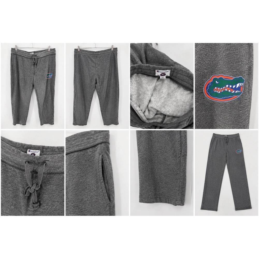 Champion Florida Gators XL Gray Fleece Sweatpants Joggers NCAA Logo